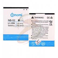 Аккумулятор NB-52 для Nomi i501, оригинал, (Li-ion 3.7V 1750mAh) Аккумулятор NB-52 для Nomi i501, оригинал, (Li-ion 3.7V 1750mAh)
