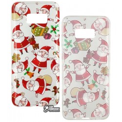 Чехол защитный для Samsung Galaxy S8 Plus, силикон, новогодний