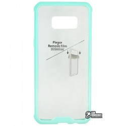 Чехол защитный для Samsung Galaxy S8 Plus, силикон+пластиковая крышка, бирюза