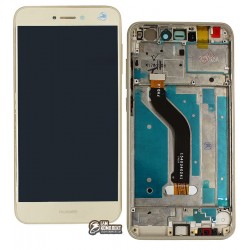 Дисплей для Huawei P8 Lite 2017, золотистый, с рамкой, с сенсорным экраном Дисплей для Huawei P8 Lite 2017, золотистый, с рамкой, с сенсорным экраном