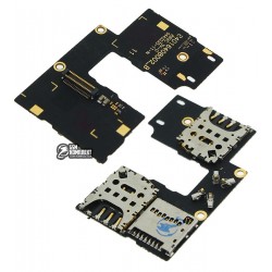Коннектор SIM-карты для Motorola XT1544 Moto G3 (3nd Gen), XT1550 Moto G3 (3nd Gen), на две SIM-карты, со шлейфом Коннектор SIM-карты для Motorola XT1544 Moto G3 (3nd Gen), XT1550 Moto G3 (3nd Gen), на две SIM-карты, со шлейфом