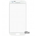 Скло дисплея Samsung G925F Galaxy S6 EDGE, біле