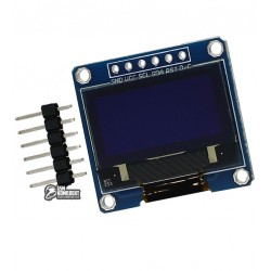 Дисплей OLED 128x64 0.96 дюйма, SPI інтерфейс, синій колір