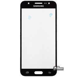 Скло корпусу для Samsung J500F/DS Galaxy J5, J500H/DS Galaxy J5, J500M/DS Galaxy J5, чорне