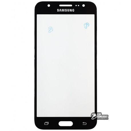 Скло корпусу для Samsung J500F/DS Galaxy J5, J500H/DS Galaxy J5, J500M/DS Galaxy J5, чорне