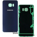 Задняя панель корпуса для Samsung G928 Galaxy S6 EDGE Plus, синяя, 2.5D, original (PRC)