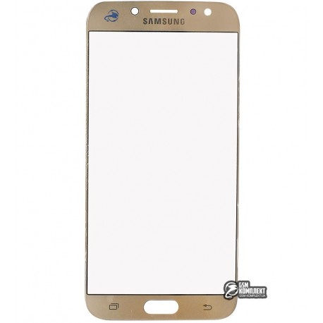 Стекло корпуса для Samsung J730F Galaxy J7 (2017), золотистое