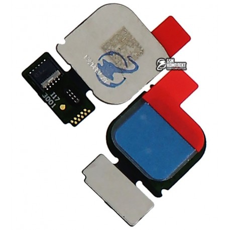 Шлейф для Huawei P10 Lite, для сканера отпечатка пальца (Touch ID), синий