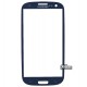 Скло корпусу для Samsung I9300 Galaxy S3, I9305 Galaxy S3, синє