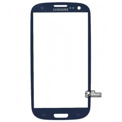Скло корпусу для Samsung I9300 Galaxy S3, I9305 Galaxy S3, синє
