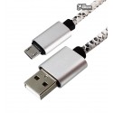 Кабель Micro-USB - USB, Kingdo Croco, 1 метр