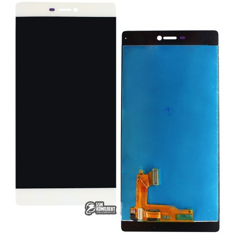 Дисплей для Huawei P8 (GRA L09), белый, с сенсорным экраном (дисплейный модуль)
