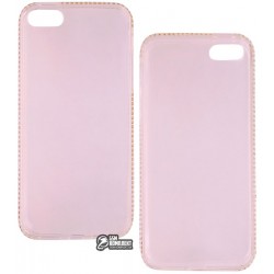 Чехол защитный Swarovski для Apple iPhone 5, 5s, 5SE, 5g, силиконовый, со стразами