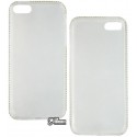 Чехол защитный Swarovski для iPhone 5, 5s, 5SE, 5g, силиконовый, со стразами, прозрачный