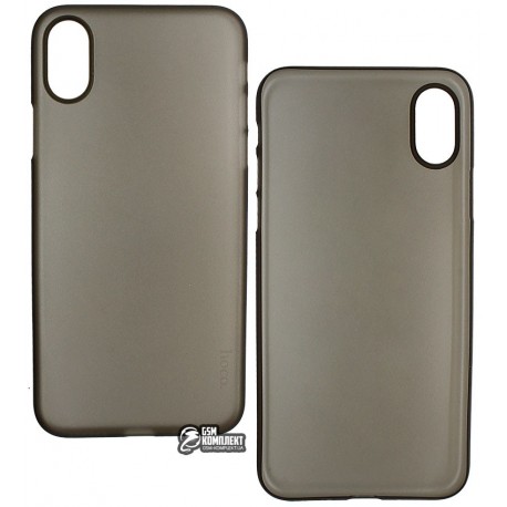 Чехол Hoco Ultra series PP для iPhone X, прозрачно черный, ультратонкий пластиковый