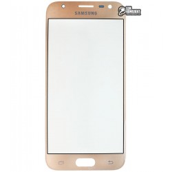 Стекло корпуса для Samsung J330F Galaxy J3 (2017), золотистое