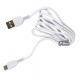Кабель Type-C - USB, Hoco X13 Easy Charged, круглый, 1 метр, 2,4А, белый