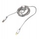 Кабель Lightning - USB магнитный, Hoco U16 Magnetic, для iPhone 5/6/7, круглый, 1.2 метра