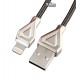 Кабель Lightning - USB, Hoco U25 Golden Armor, для iPhone 5/6/7, круглый, 1 метр, в металлической оплетке