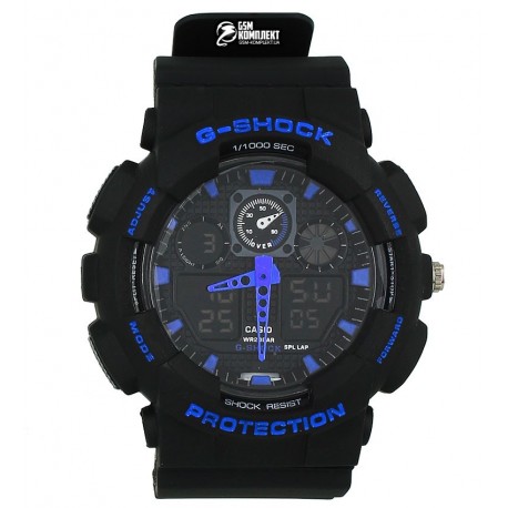 Часы наручные G-shock GA-100, с RGB подсветкой