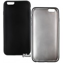 Чехол защитный для iPhone 6 Plus / 6S Plus, матовый силиконовый, черный