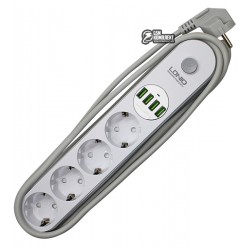 Удлинитель Ldnio SE4432 (EU, 2500W, 10A, длина шнура: 2.0m, 4usb port, 3.4A) Удлинитель Ldnio SE4432 (EU, 2500W, 10A, длина шнура: 2.0m, 4usb port, 3.4A)