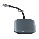 Кад-рідер Hoco HB10 Yito Type-c to SD / TF card reader + USB2.0 * 2
