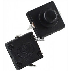 Кнопка для фонарика 12x12x9,4 с фиксацией ON-OFF 2 pin 112D Кнопка для фонарика 12x12x9,4 с фиксацией ON-OFF 2 pin 112D