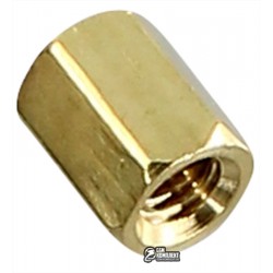 Стойка шестигранная 6мм высота, М3 гайка-гайка Стойка шестигранная 6мм высота, М3 гайка-гайка