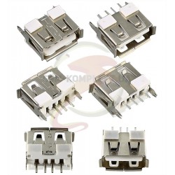 Гнездо USB-A вертикальное короткое Гнездо USB-A вертикальное короткое
