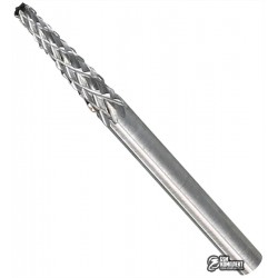 Борфреза коническая тупая по металлу, длина рабочей части 15мм, хвостовик 3мм