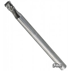 Борфреза обратный конул по металлу, длина рабочей части 5мм, хвостовик 3мм