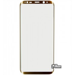 Загартоване захисне скло для Samsung G955 Galaxy S8 Plus, 0,3мм, 3D, Золоте