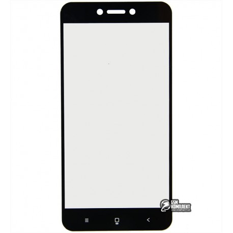 Закаленное защитное стекло для Xiaomi Redmi 5A, 0,26 мм 9H, 2.5D, черное
