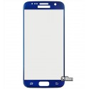 Закаленное защитное стекло для Samsung G930 Galaxy S7, 0,26 мм 9H, 3D темно синее