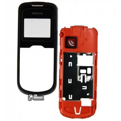 Корпус для Nokia 1202, High quality, черный, со средней частью
