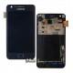 Дисплей для Samsung I9105 Galaxy S2 Plus, синій, з сенсорним екраном (дисплейний модуль),з рамкою