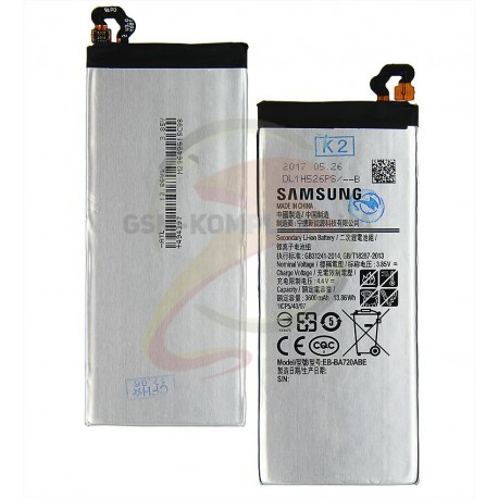 Аккумулятор (акб) EB-BA720ABE для Samsung A720F Galaxy A7 (2017), Li-ion, 3,85 B, 3600 мАч