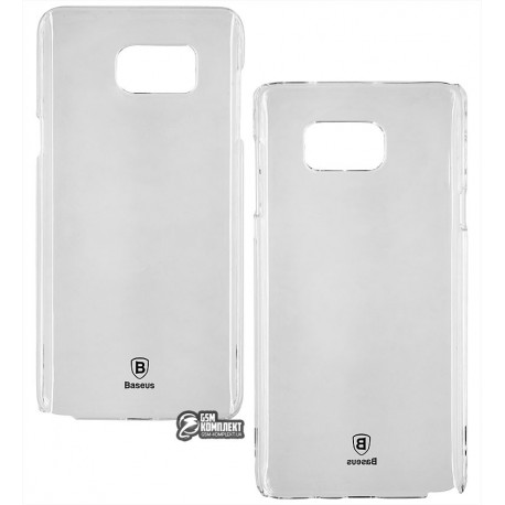 Чехол накладка Baseus Sky для Samsung Galaxy Note 5, пластиковый, белый