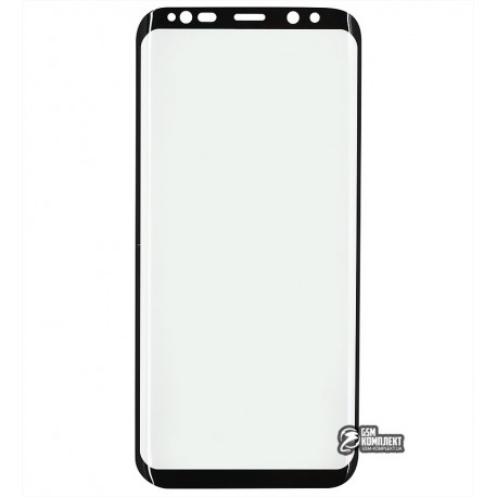 Закаленное защитное стекло для Samsung G955 Galaxy S8 Plus, 0,3мм, 3D Full Cover, черное