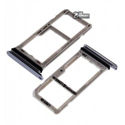 Держатель SIM-карты для Samsung G950FD Galaxy S8, серый, orchid Gray, dual SIM