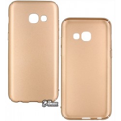 Чехол защитный Digi для Samsung A3 (2017)/A320 - Soft touch PC, золотой