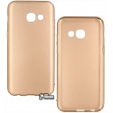 Чехол для Samsung A320 Galaxy A3 (2017), Digi, Silicone cover, софт тач, золотой