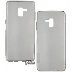 Чехол защитный Nillkin для Samsung A8+ (2018)/A730 - силиконовый, прозрачо-серый