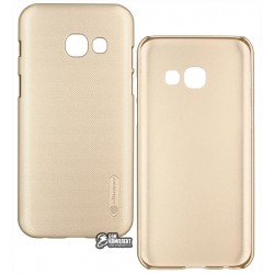 Чехол защитный Nillkin для Samsung A3(2017)/A320 - Frosted Shield, пластик, золотой