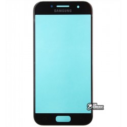 Стекло корпуса для Samsung A320F Galaxy A3 (2017), A320Y Galaxy A3 (2017), черное