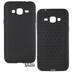 Чехол для Samsung J320 Galaxy J3 (2016), силиконовый, карбон