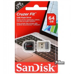 Флешка 64 Gb SanDisk Cruzer Fit USB Flash Drive