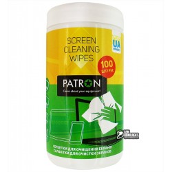 Салфетки для чистки оргтехники PATRON Туба 100 шт. (F3-027)