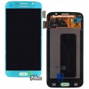 Дисплей для Samsung G920F Galaxy S6, блакитний колір, з сенсорним екраном (дисплейний модуль), оригінал, GH97-17260D